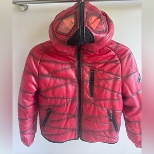 Spider man original leather Red Jacket size M